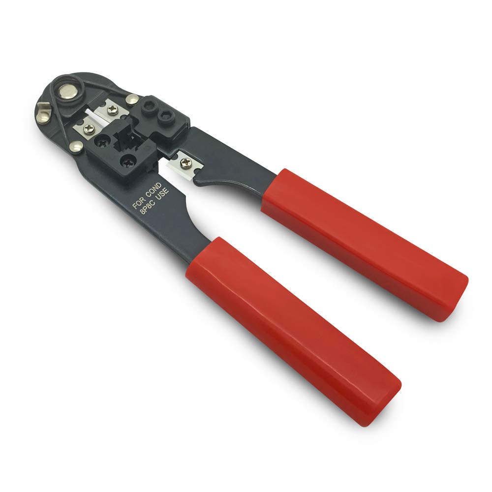 ARLI CAT 7 Verlegekabel 50m DUPLEX Netzwerkkabel + Werkzeugset Werkzeug Set Crimpzange + LSA Anlegewerkzeug + Tester + Messer Twin Installationskabel Kabel Netzwerk Verkabelung Datenkabel CAT7 Duo