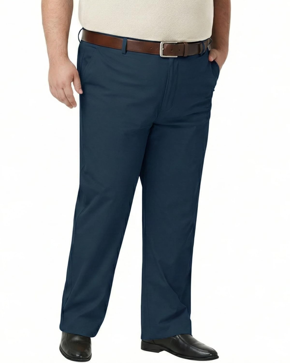 Mens Classic Fit Golf Pants Stretch Dress Pants 30 32 34 Lightweight Casual Suit Pants with Pockets