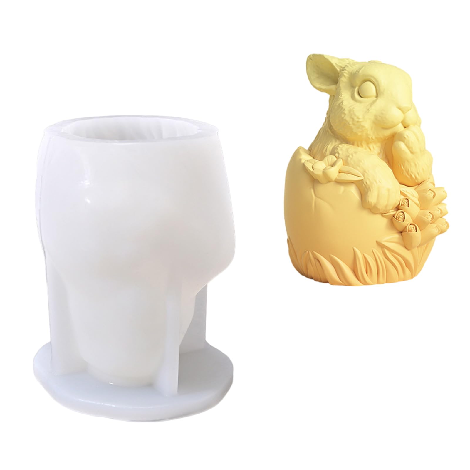 Kalttoy Bunnies Animal Statue Silicone Molds for Soap Epoxy Resin Silicone Molds for Art Craft Project Craft