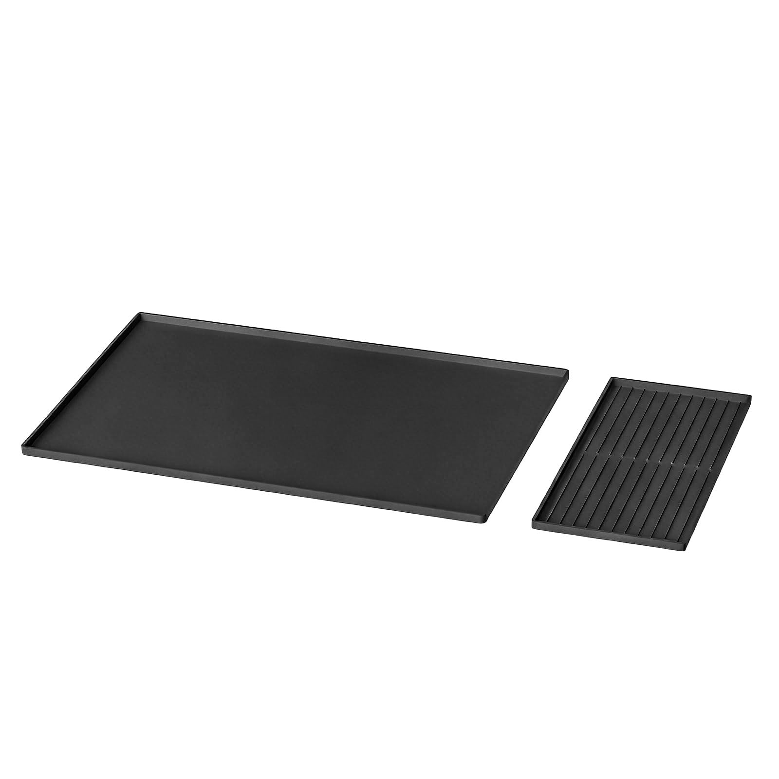 Whoasyst Silicone Coffee Mat with Raised Edges Spill Preventions 24x16 Inches Space Saving Coffee Machine Mat