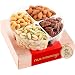 Holiday Nuts Gift Basket, 4-Sectional Elegant Mixed Nuts Assortment, Gourmet Christmas Food Box Prime Gift, Great for Thanksgiving, Birthday, Mothers, Fathers Day, Corporate Tray By Nut Cravings