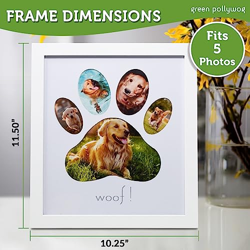 Green-Pollywog5-Opening-Paw-Print-Collage-FramePaw-Print-Picture-FrameDog-Frame-for-PicturesDog-Mom-FrameDog-Dad-FrameDog-Paw-Print-GiftsPet-Memorial-Picture-FramePawprint-Frame Green Pollywog5 Opening Paw Print Collage FramePaw Print Picture FrameDog Frame for PicturesDog Mom FrameDog Dad FrameDog Paw Print GiftsPet Memorial Picture FramePawprint Frame