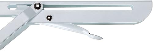 Miniatura 6 de Sumnacon - Soportes plegables y resistentes para estantería, escuadras de metal macizas, soportes plegables para estante, 2 unidades de soportes con