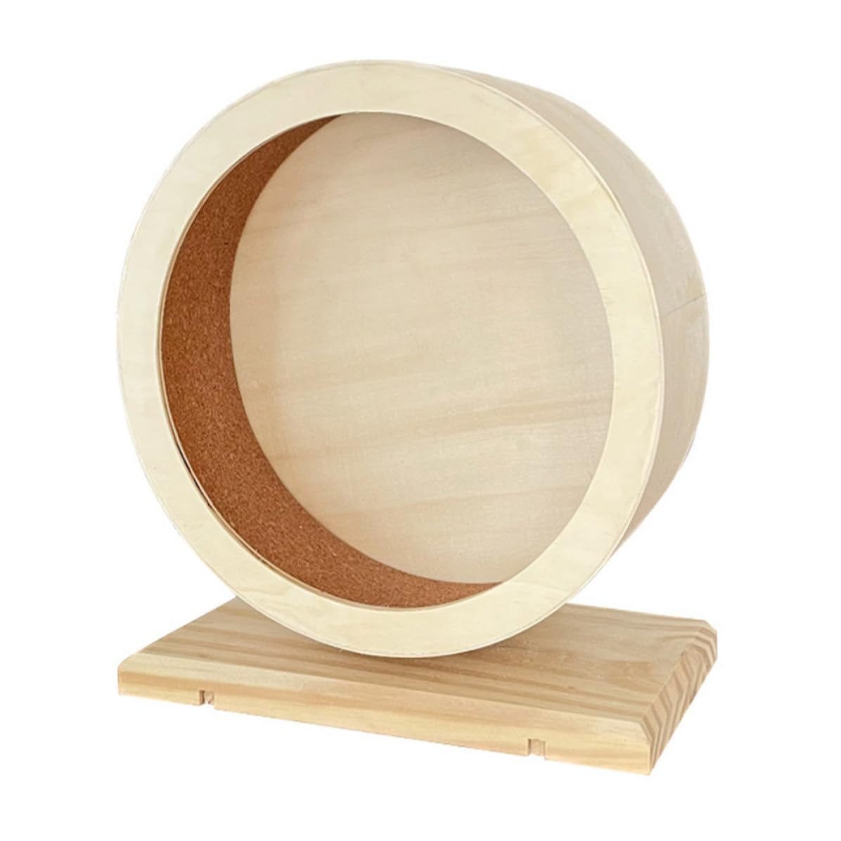 Rueda de Hámster Silenciosa de Madera para Ejercicio de Sílica Dorada