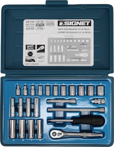 ソケットレンチ　セット　24個入り Amazon.co.jp: SIGNET(シグネット) 1/4ドライブ 24PC MM