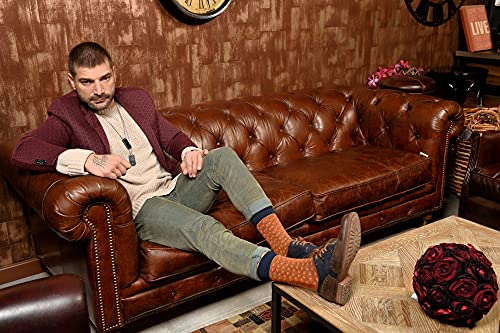 ZICCI Men's Dress Socks Crazy Fun Cute Stripes Casual Fancy Design Cotton Size 9 13 Fun Colorful Novelty Art men4