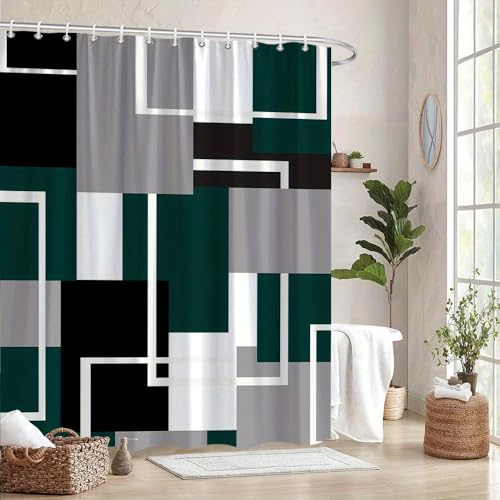 Rideau de douche long 90 x 220 cm pour éviter les fuites d'eau au sol