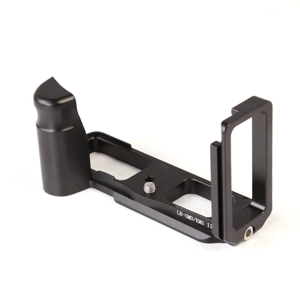 FOTGA LB-EM5II Plateau Rapide Hand Grip L Support Quick Release Plate pour Tête trépied Olympus Om-d E-m5 Em5 Mark II