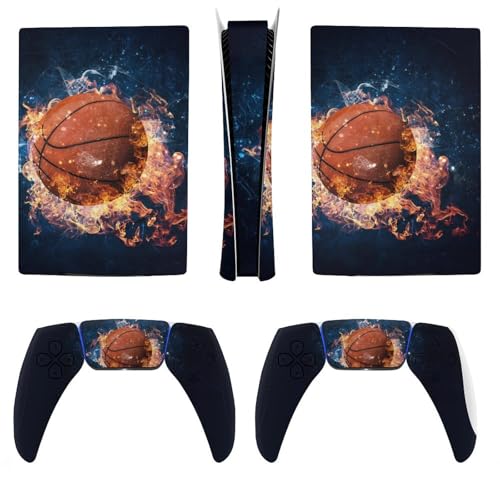 AoHanan Autocollant en vinyle pour console et manette de jeu de basket-ball PS5