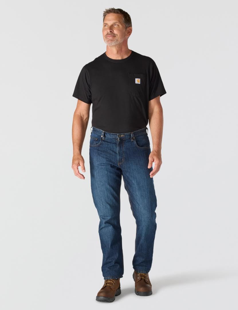 Carhartt Men's Relaxed Straight Jean, Deep Creek, W33 x | B2B