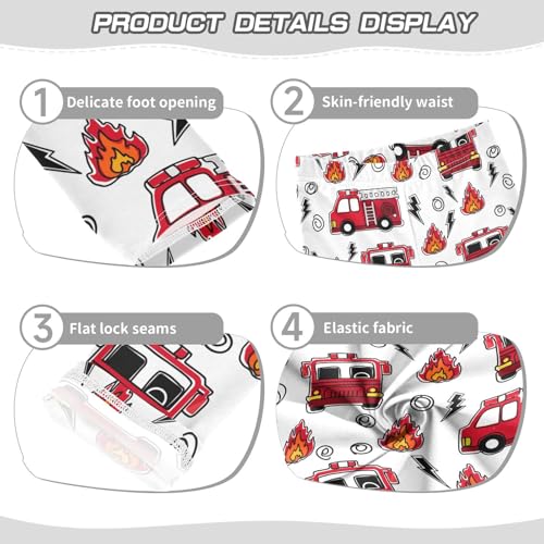 Girls Leggings Fire Truck and Equipment Toddler Girls Clothes Leggings for Girls Toddler Girls Leggings 3-4T3