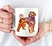 Celeolyno - Tazza portoghese con cani d'acqua portoghese, tazza da caffè da 311,8 ml, idea regalo per cani d'acqua portoghesi
