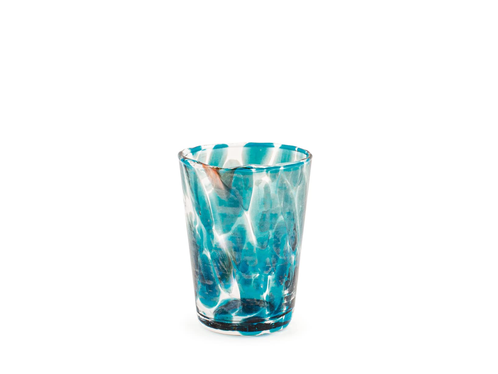 H&H Set 6 Bicchieri Veneziano In Vetro, Multicolore, Cl 5