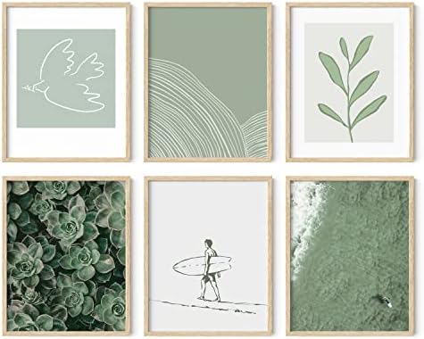 HAUS AND HUES Gallery Wall Art Set of 6 - Vintage, Abstract, Boho...