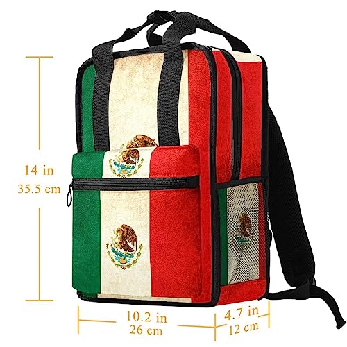 Sac à dos pour garçons drapeau mexicain multicolore réglable