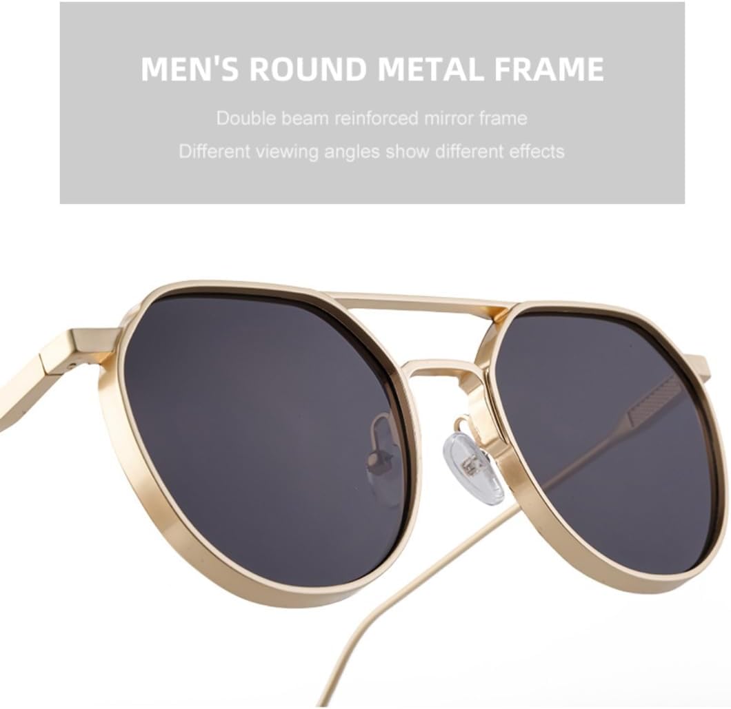Retro Men Sunglasses Steampunk Women Uv400 Metal Frame