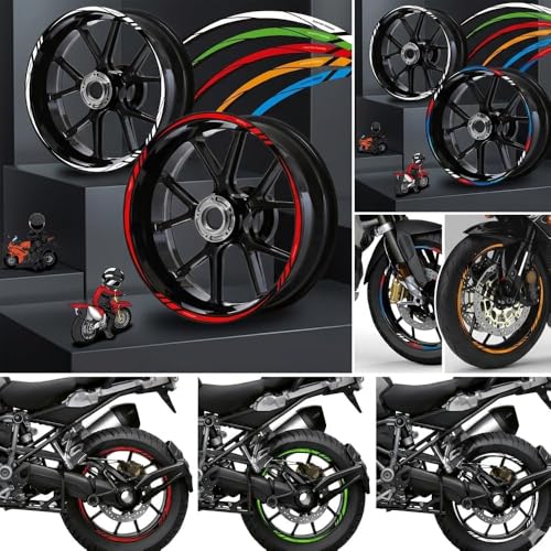 Bande réfléchissante pour jante autocollant bord roue moto protection durable - 6