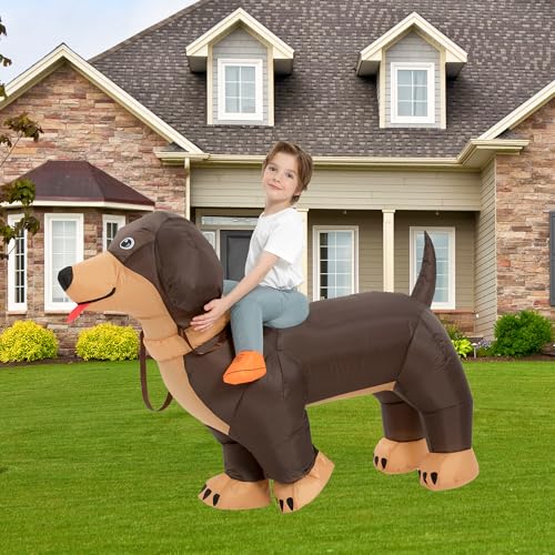 Disfraz Inflable de Perro Dachshund para Niños miniatura 2