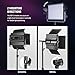 NEEWER 2 Pack RGB1200 LED Video Light with APP/2.4G Control, Key Lighting Kit with Tripod Stands & Bag for Streaming Recording Studio Photography, 60W/22000Lux/1% Min Dimming/360° RGB/CRI97+/TLCI98+