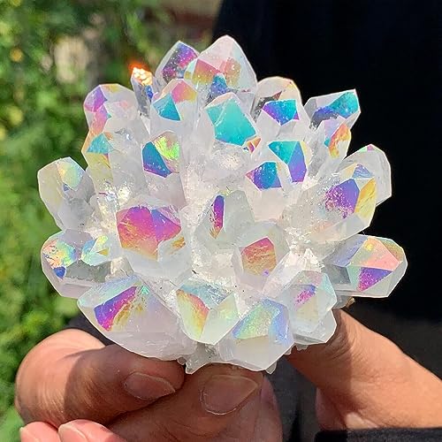 Quartz titanium crystal cluster pour decoration de salon