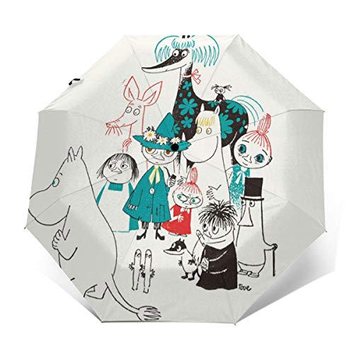 自動折り傘 ムーミン メンズ レディース 耐強風 人気新品 ワンタッチ 梅雨対策 晴雨兼用 日傘 超撥水 自動開閉 大きい 頑丈な ビッグサイズ ギフト 大きい 折り畳み傘 自動開閉