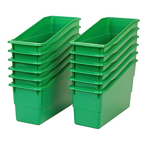 Image of Really Good Stuff Durable Book & Binder Holders, 12-Pack, Green