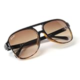 Classic Vintage Polarized Aviator Sunglasses for Women Men Trendy Square Large Frame Retro Sunglasses - UV400