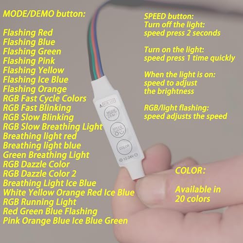 Image of [ Button Switch Colors Freely ] RGB Decorations Batman led Light Flexible Helmet Lights Cosplay DIY kit RGB Superhero for Men Gifts