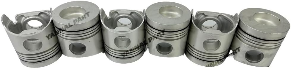 6 PC 13216-2010 13216-2120 Piston Suitable for Hino H06C Engine Part