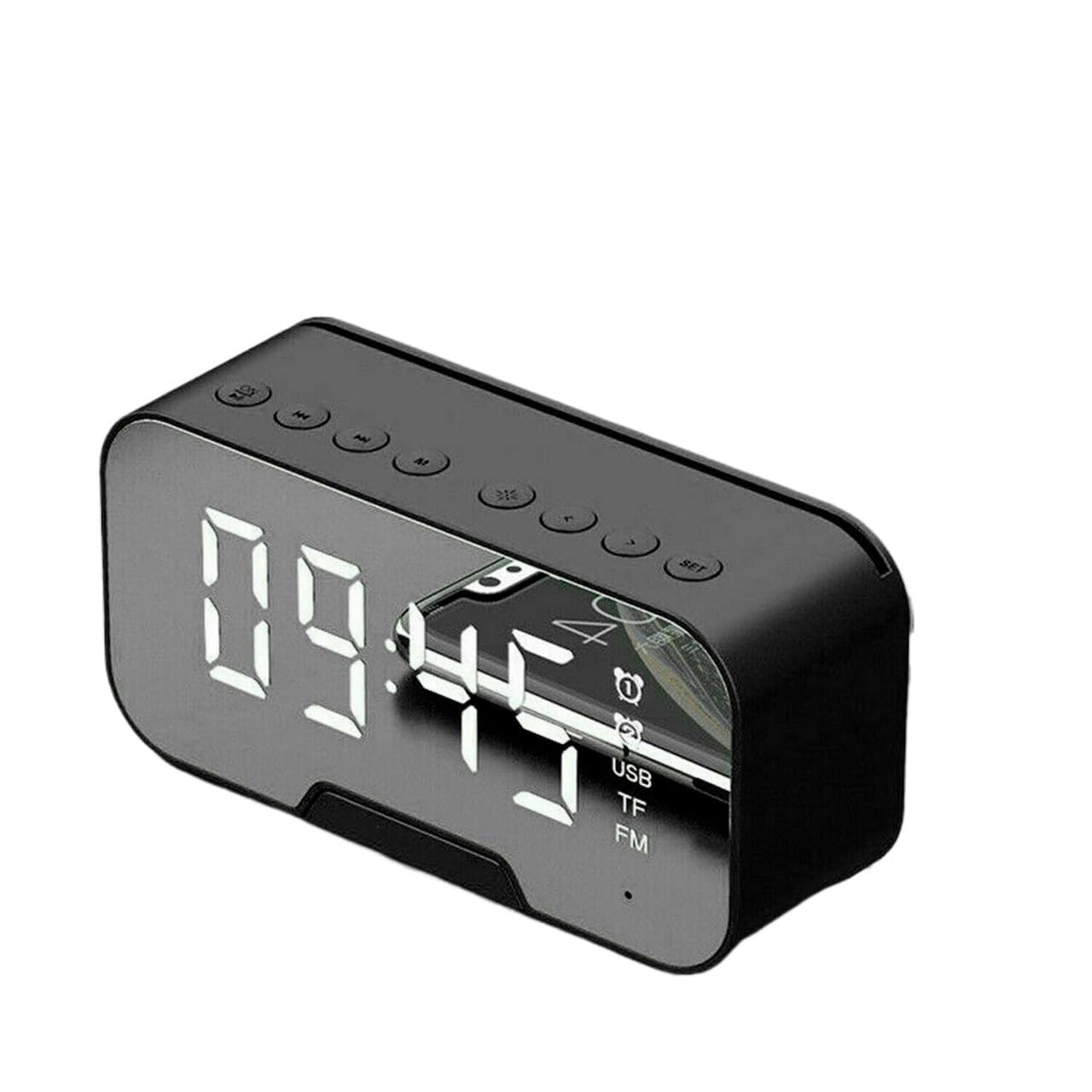 HRWLY LED Digital Electronic Desktop Clock Snooze Alarm Time Temperature Display(3-pack)