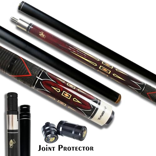 Tai ba cues taco de billar 2 piezas con estuche, punta cuero 13mm, 58" miniatura 7