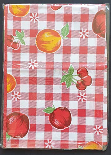 NOVEL MAISON Tovaglia plastificata Rettangolare 120X190 Centimetri (Cherry)