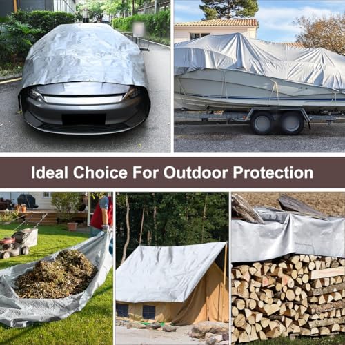 Bâche imperméable et robuste avec œillets pour bâche de toit et bâche de protection - 5
