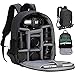 TARION TBS Sac à dos pour appareil photo Petit sac à dos pour appareil photo SLR Sac à dos pour appareil photo étanche Sac pour appareil photo léger et compact avec housse de pluie