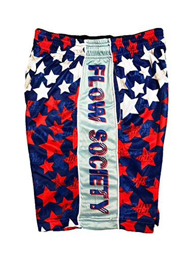 Flow Society Stars Attack Boys Shorts - LAX - Athletic - Basketball - Baseball - Hockey - Football - Lacrosse - Multi2
