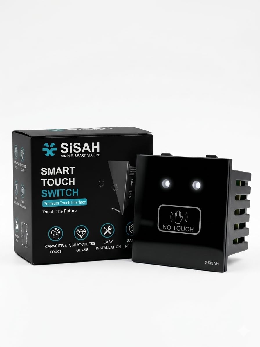 SiSAH Touchless Exit Switch | Infrared Sensor Exit Button | Premium Tempered Glass Front Panel | No-Touch Door Release for Access Control, EM Lock & Security Systems-image-45