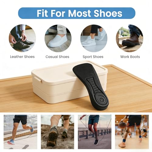 Plantillas elevadoras invisibles 0.59 pulg para hombre y mujer miniatura 4