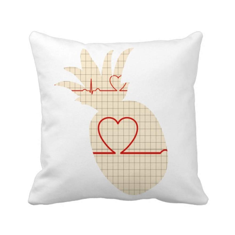 Housse de coussin ananas cœur électro pour déco salon