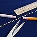 Sewing Mark Pencil Tailor Chalk Free Cutting Chalk Sewing Fabric Pencil for Sewing Marking and Tracing, 6 Colors (12)
