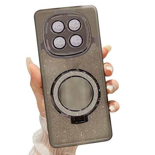 AGENIUS�EFor Redmi Note 15 Pro+ 5G �P�[�X �J�o�[ TPU �~���[�t�� ���ʔ����� For ���b�h�~�[ �m�[�g15/�m�[�g15 �v�� /�m�[�g15 �v���X Note15(�u���b�N)