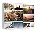 WallArena Personalisierte Fotoleinwand 70 x 50 cm &ndash; Foto auf Leinwand mit eigener Collage &ndash; Bild auf Canvas &ndash; Leinwandbild personalisiert &ndash; Wandbild f&uuml;rs Wohnzimmer Geschenkidee - Wandbilder