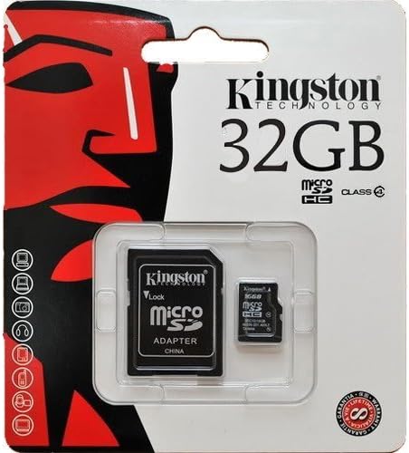 Kingston 32GB Micro SD Micro SDHC Memory Card With SD Adapter For Tesco Hudl, Hudl 2 Tablet, Sony Xperia Tablet Z Wi-Fi Tablet, HP Hewlett Packard Slate 7 Tablet, Archos 101 Tablet, Motorola XOOM MZ604 Tablet, Prestigio MultiPad PMP5080B Tablet, Medion