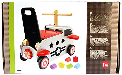 Primi Passi Carrellino in Legno AEREOPLANO