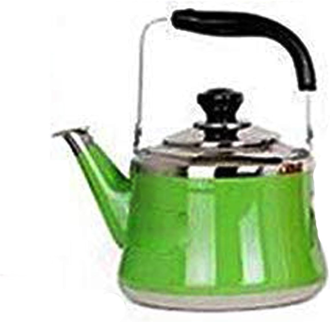 Electric Kettles Flask Kettle,Large Capacity Whistling Kettle Fastest Boiling, Kettle, Gas, Electric, Induction Stove Color Kettle Tea Kettle Quick Boil Kettle,Green,4L