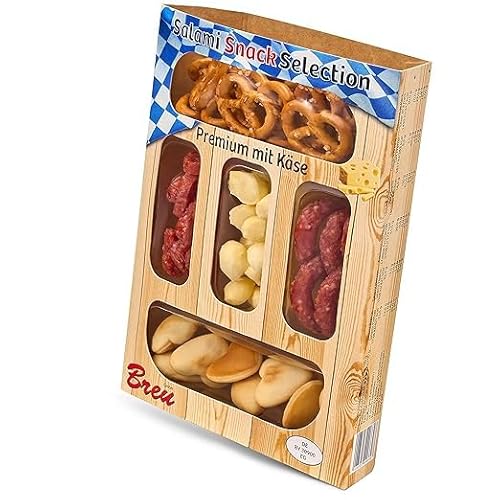 WURSTBARON® Salami Snack Selection Premium Set - Salami, Olive, Käse, Brezeln