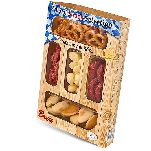 WURSTBARON® Salami Snack Selection Premium Set - Salami, Olive, Käse, Brezeln