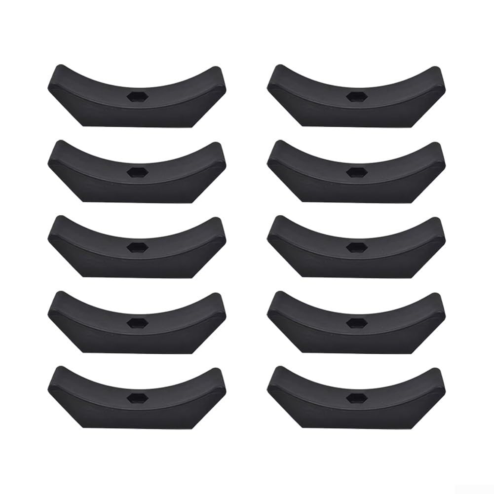 10 Pack Dumbbell Saddle Rack Rubber Holders for Home Gyms and Fitness Facilities (A)