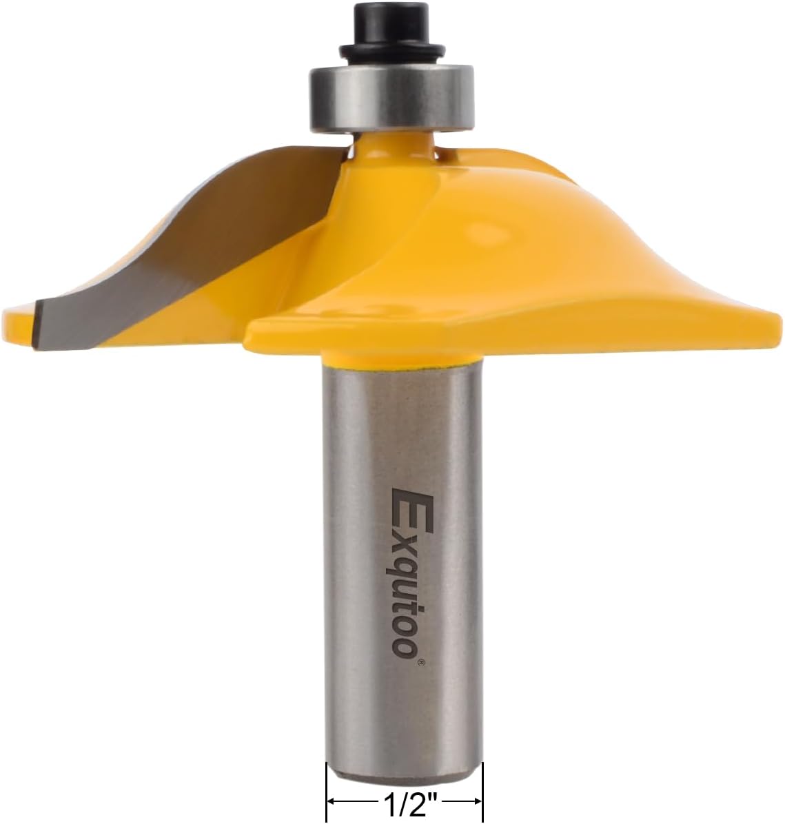 Exqutoo1PCS 1/2" Shank 2-1/2" Diameter Raised Panel Cabinet Door Making Router Bit Woodworking Tools Door & Window Router Bit