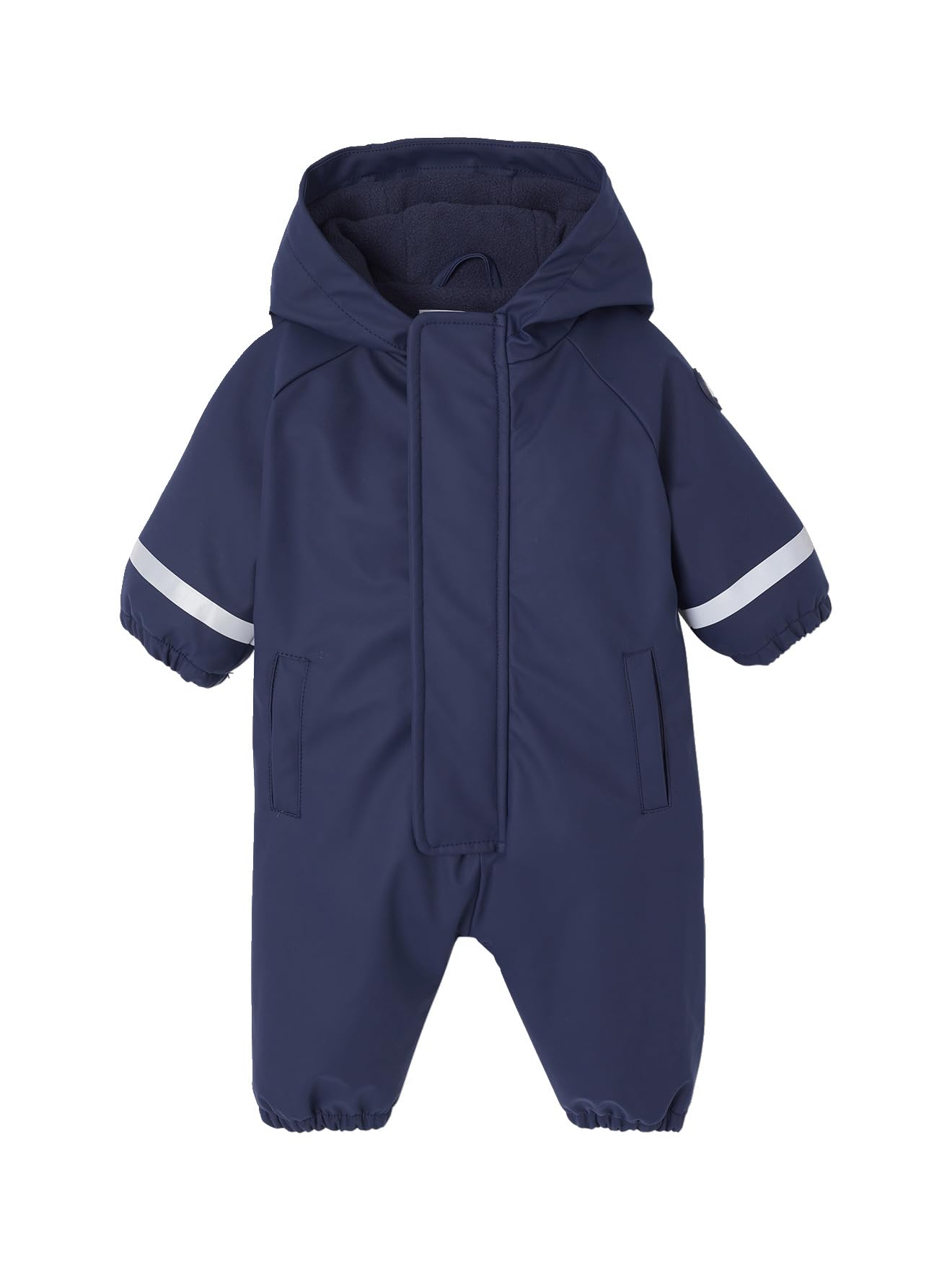 VERTBAUDET Combinaison à capuche anti-​pluie bébé doublée maille polaire bleu nuit 6M(67CM)