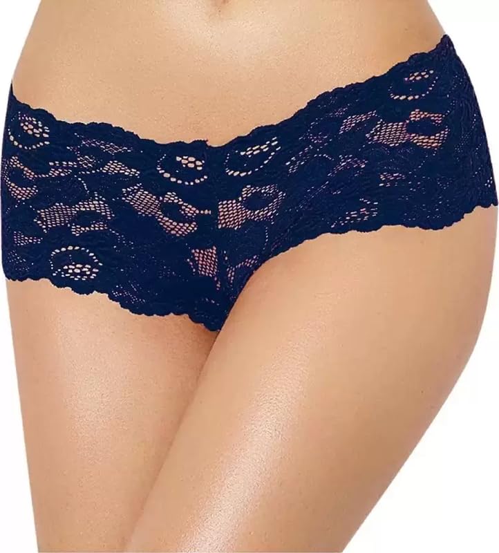 Floral Lace Boyshort Panty – Sheer Mid-Rise Lingerie | Pack of 01-image-40